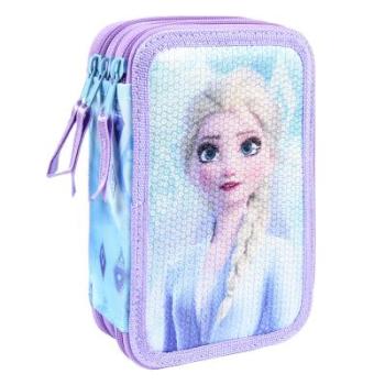 Disney Frozen II pencil case (filled, 3 pockets, Premium)